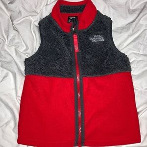 The North Face toddler 3T fleece fur lined vest
